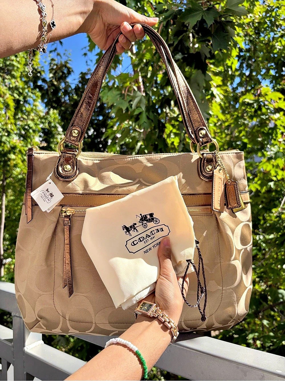 Coach Poppy Tote Bag